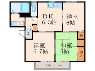 リバーパークⅠの物件間取画像